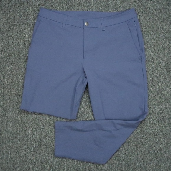 Lululemon Pants Men 33x27 Blue ABC Slim Fit Warpstreme 5 Pocket Trouser
